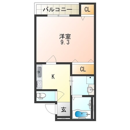 東花園駅 徒歩5分 2階の物件間取画像